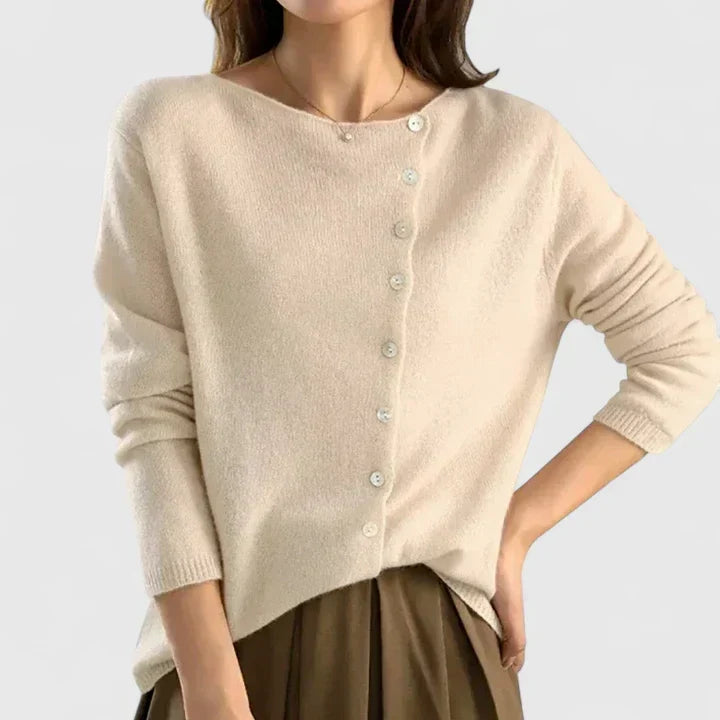 Imogen | Asymmetric Button Cardigan