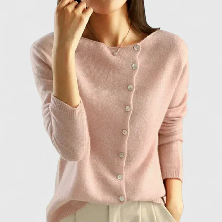 Imogen | Asymmetric Button Cardigan