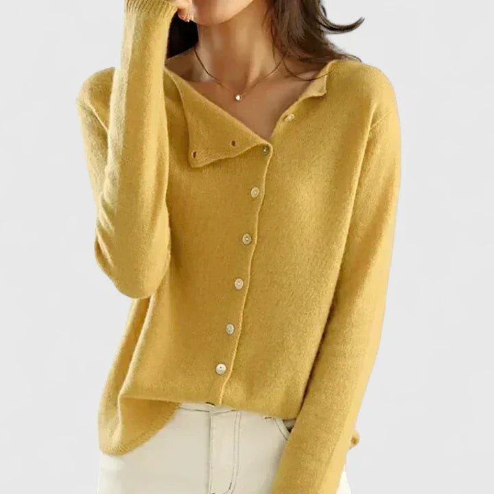 Imogen | Asymmetric Button Cardigan