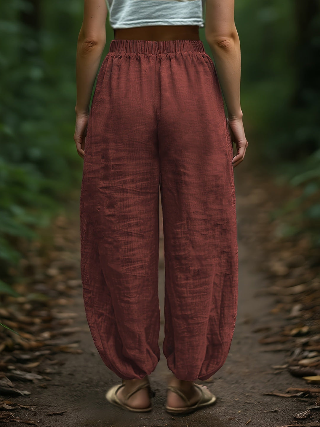 Maya | Relaxed Drawstring Harem Trousers