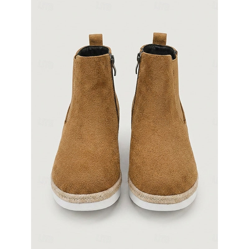 Della | Wedge Chelsea Ankle Boots