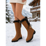 Ingrid | Lace-Up Knee-High Winter Boots
