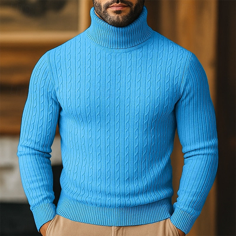 Tristan | Cable-Knit Turtleneck Sweater