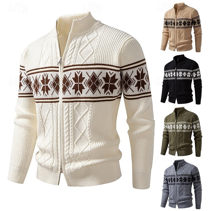 Anders | Nordic Patterned Cardigan