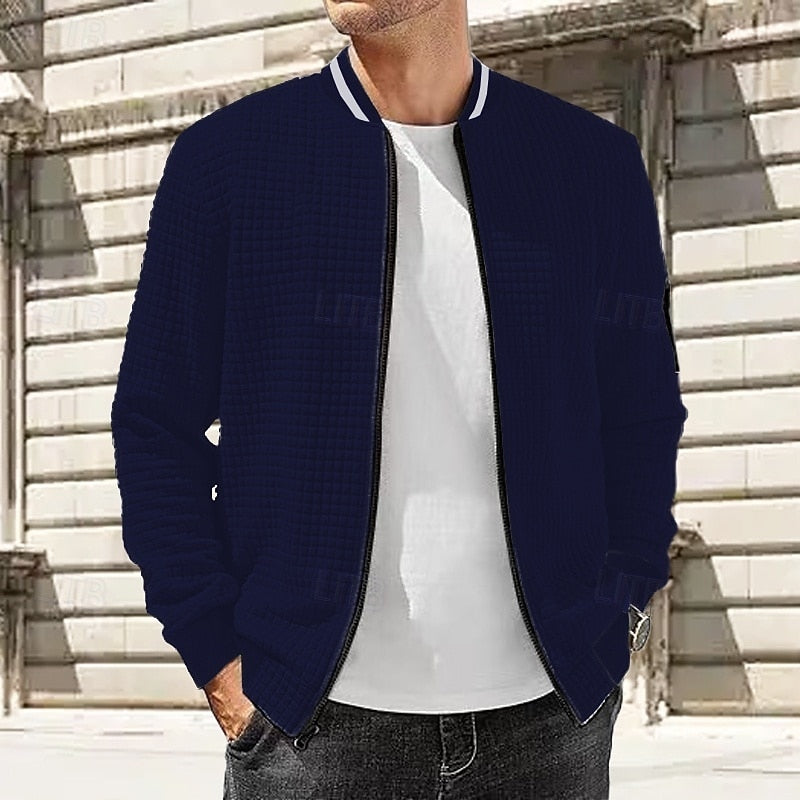 Wyatt | Textured Stand-Collar Jacket