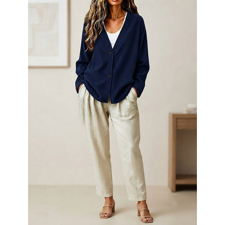 Rosamund | Relaxed Button-Front Cardigan