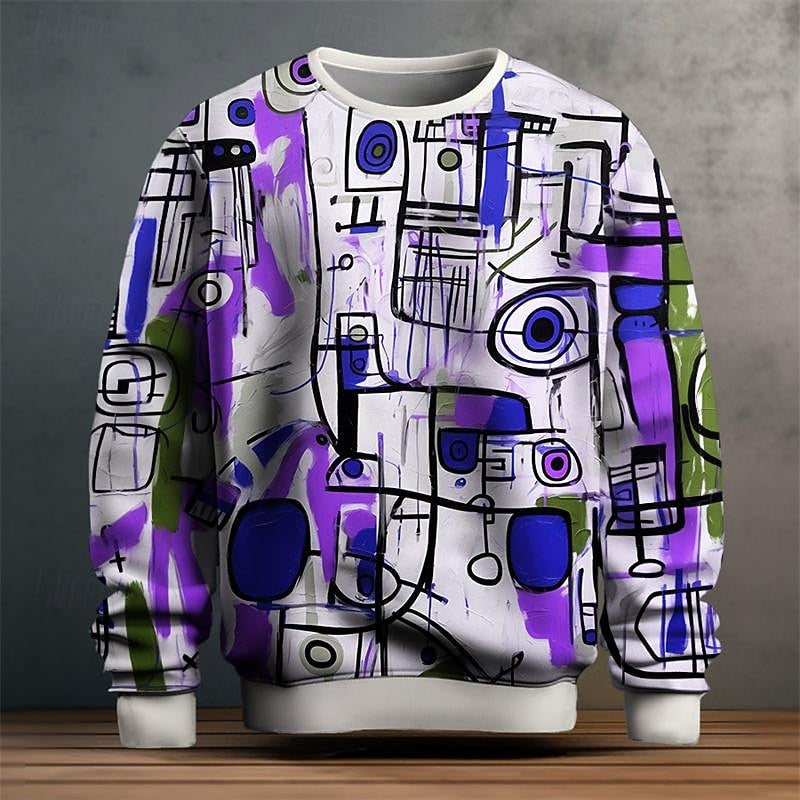 Jonah | Abstract Art Crew Neck Sweatshirt