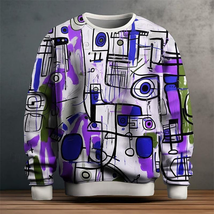 Jonah | Abstract Art Crew Neck Sweatshirt