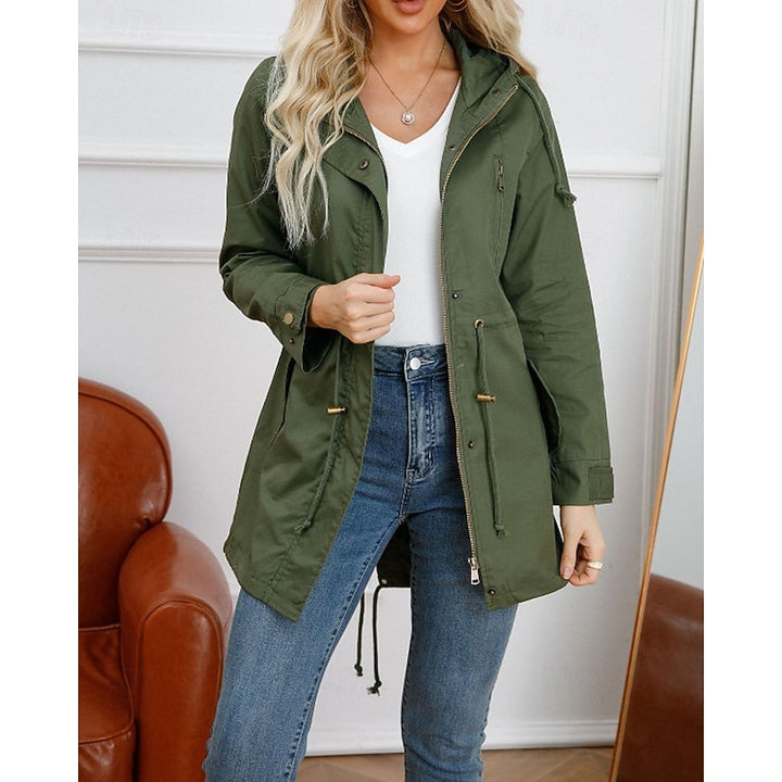 Annabelle | Hooded Drawstring Trench Coat