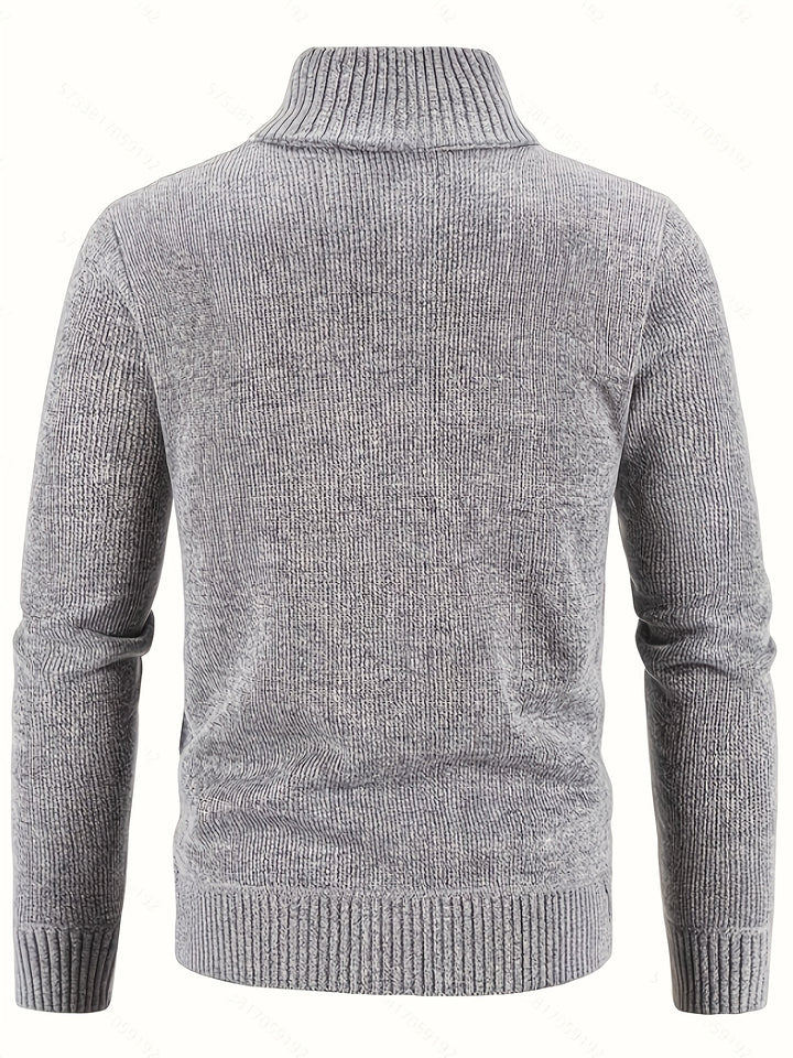 Warren | Textured Zip-Up Cardigan