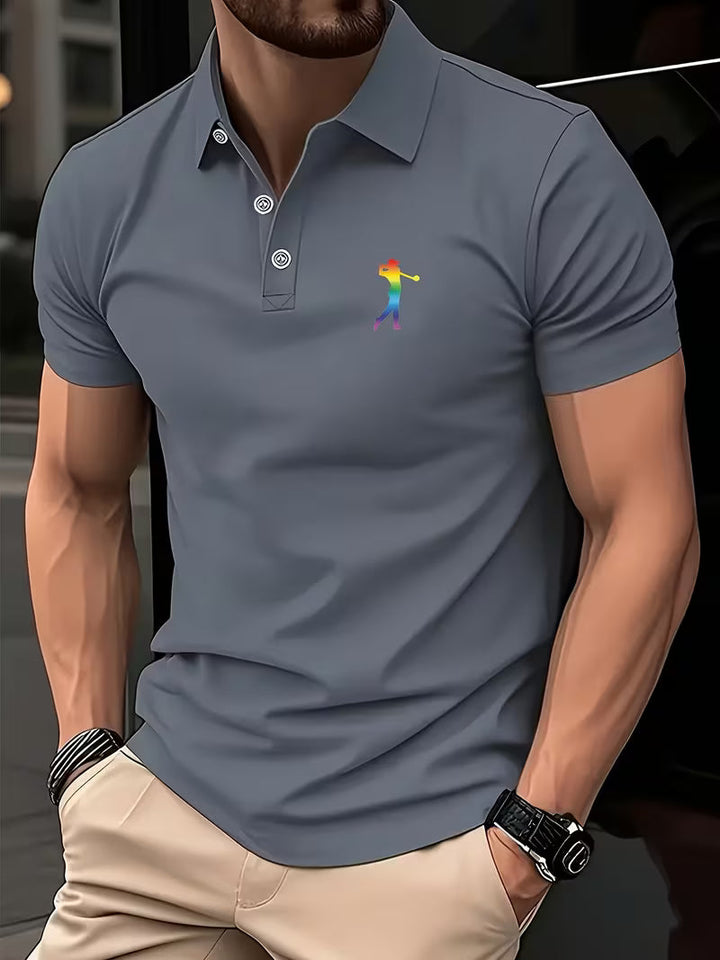 Crosby | Casual Short-Sleeve Golf Printed Shirt