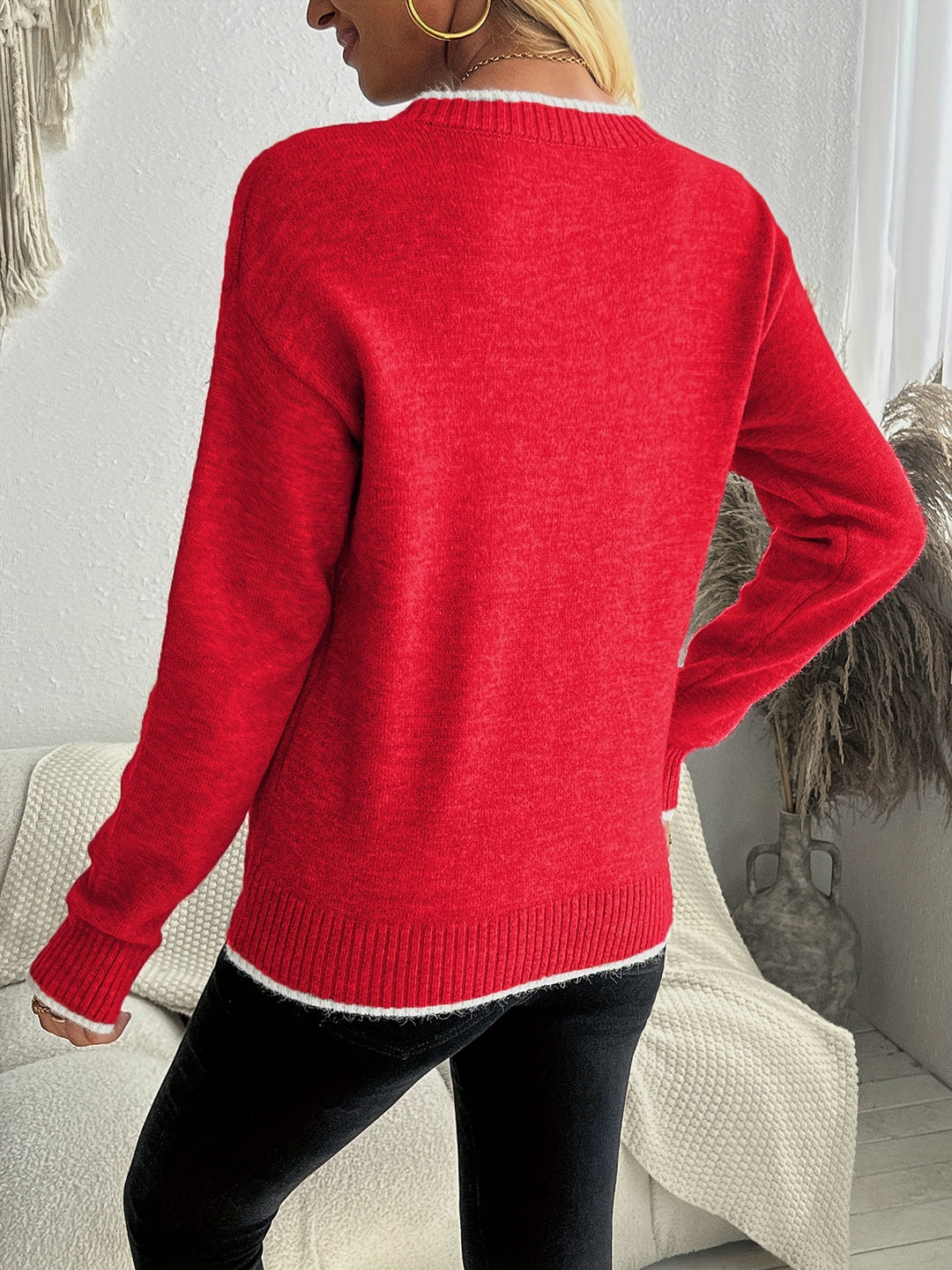 Holly | Snowflake Knit Sweater