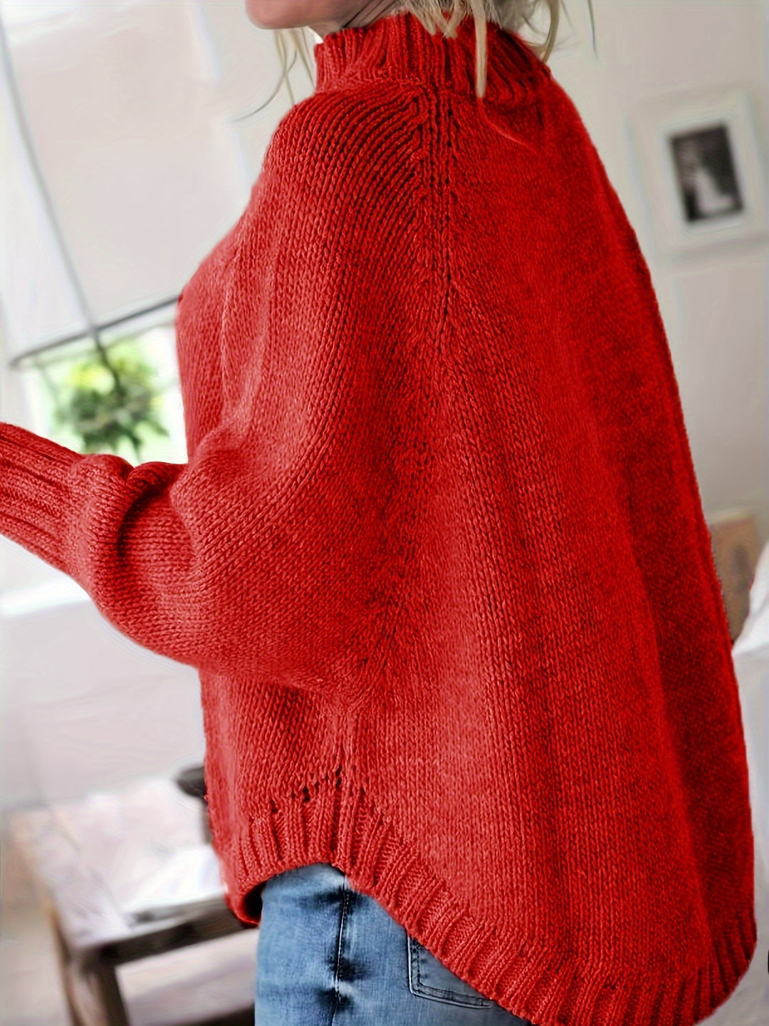 Maisie | Cable-Knit High-Neck Sweater