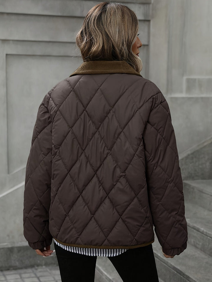 Rosalind | Quilted Diamond Padded Jacket