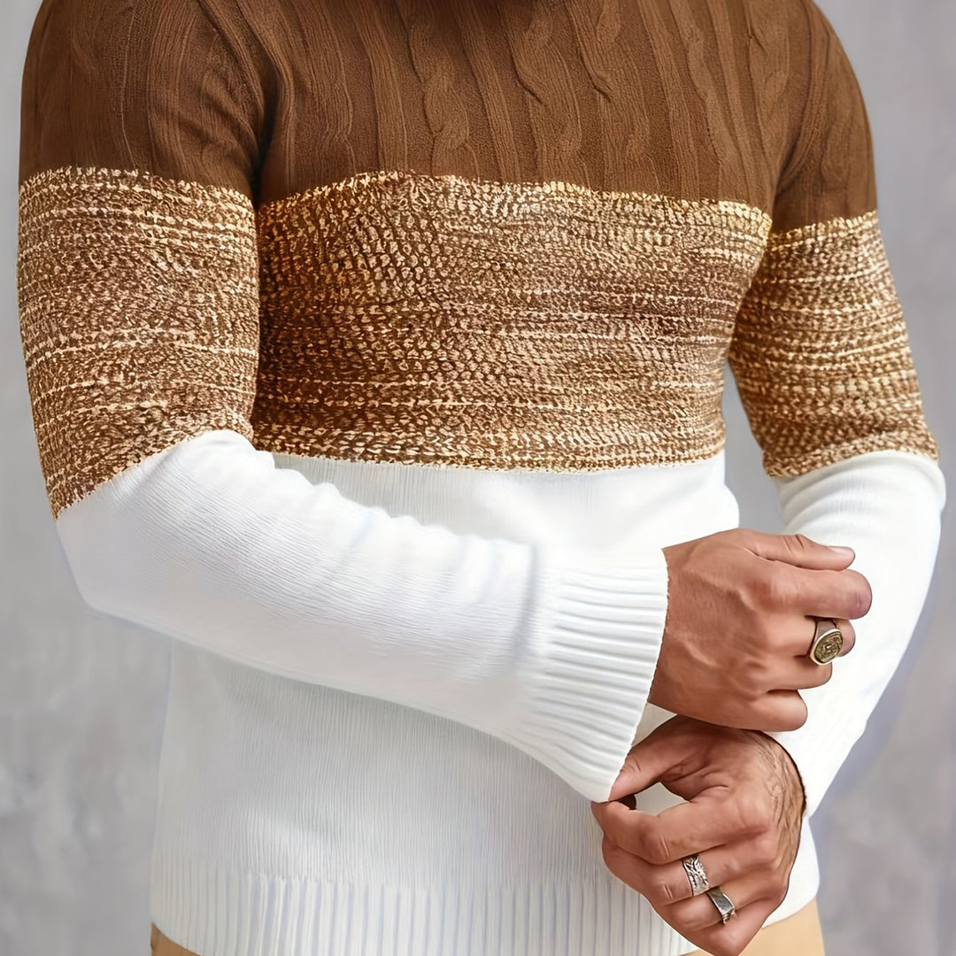 Clayton | Colour-Block Crew Neck Sweater