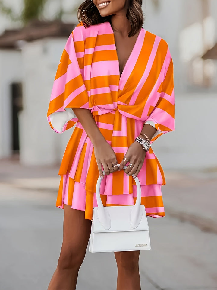 Valerie | Printed Wrap Mini Dress