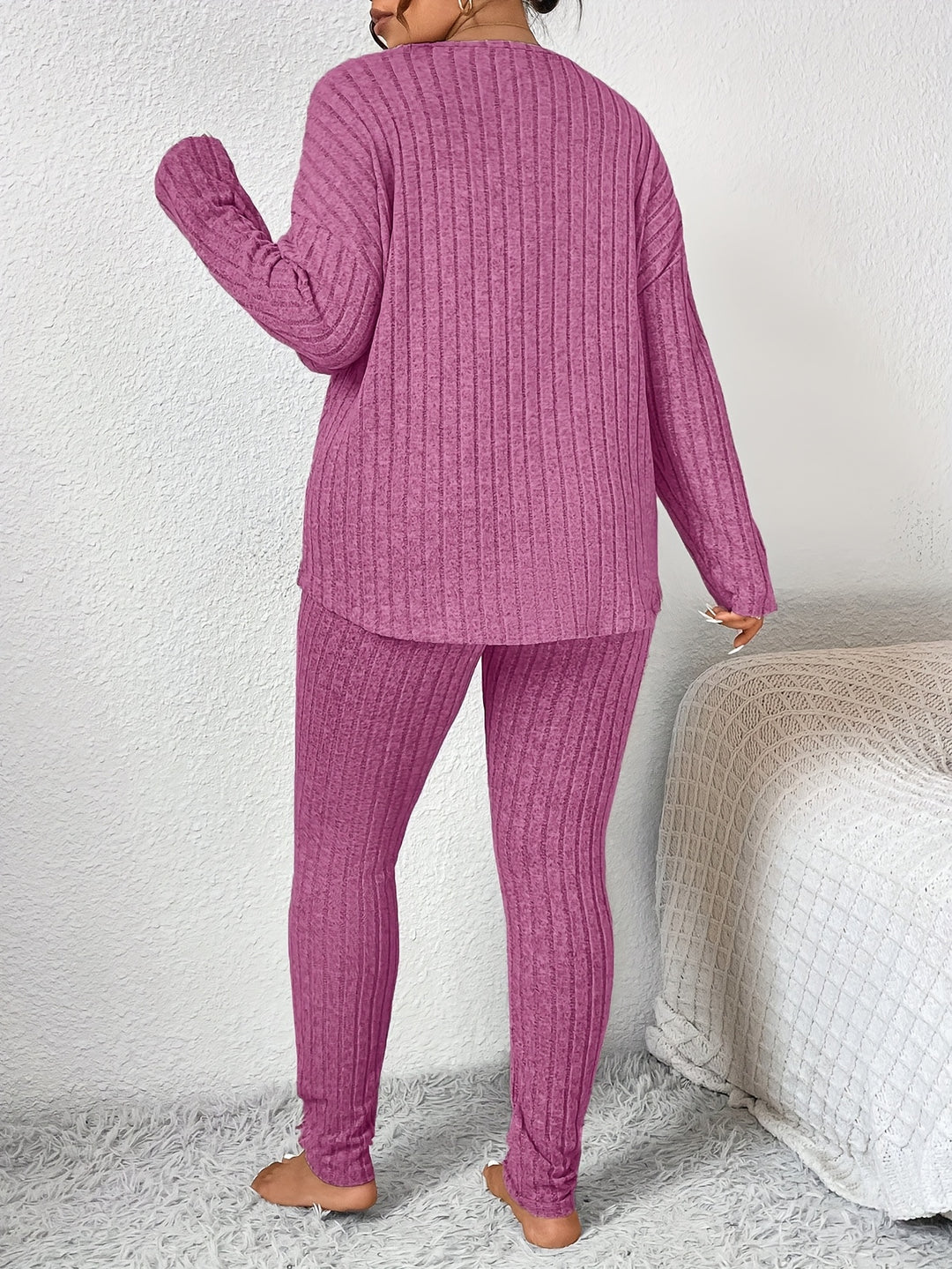 Marlowe | Ribbed Lounge Two-Piece Set