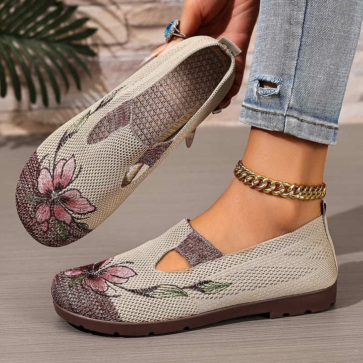 Evelyn | Floral Comfort Flats