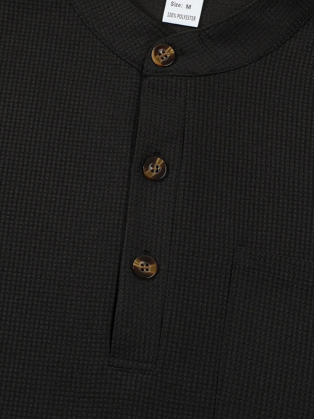 Corbin | Textured Long Sleeve Henley Shirt