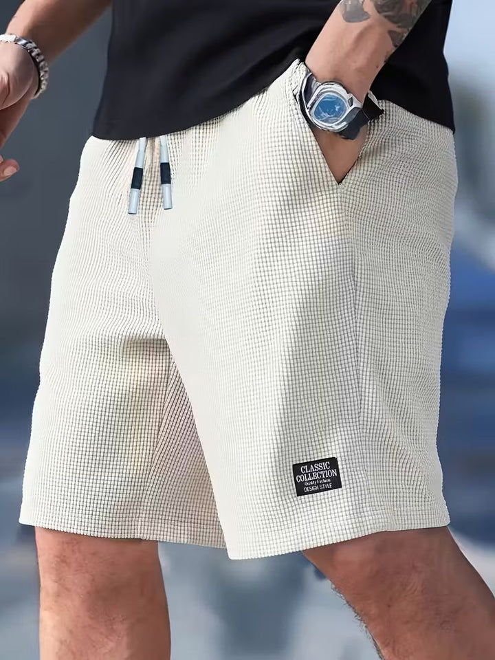 Mathieu | Casual Textured Lace Shorts