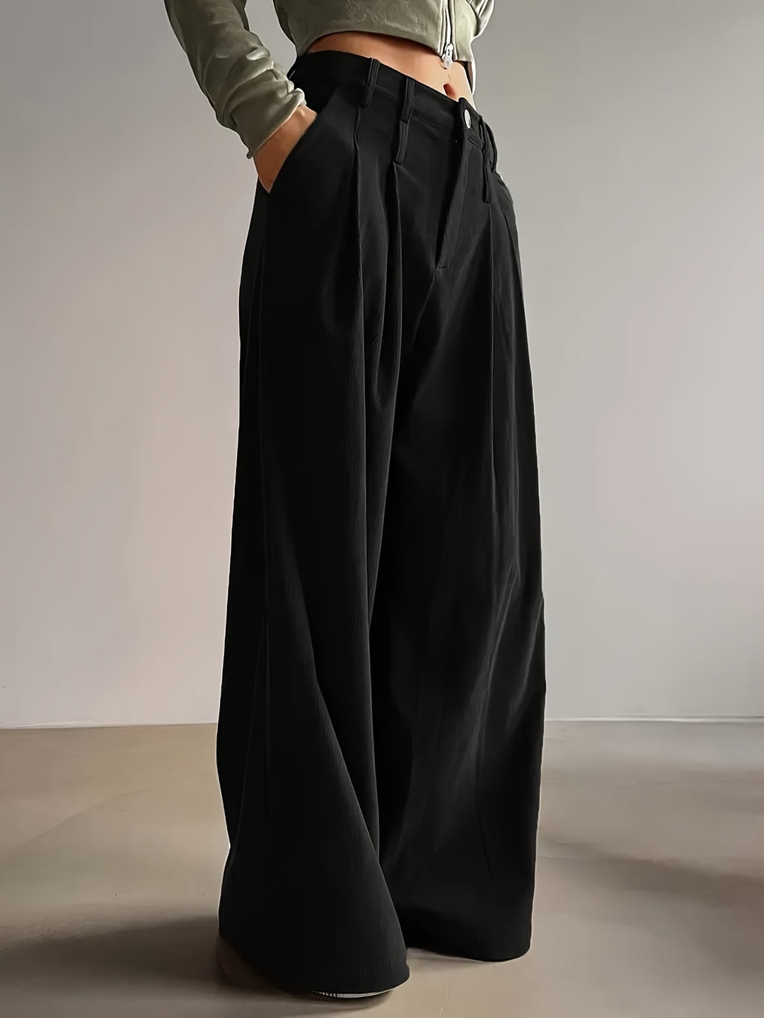 Harriet | Pleated Wide-Leg Pants