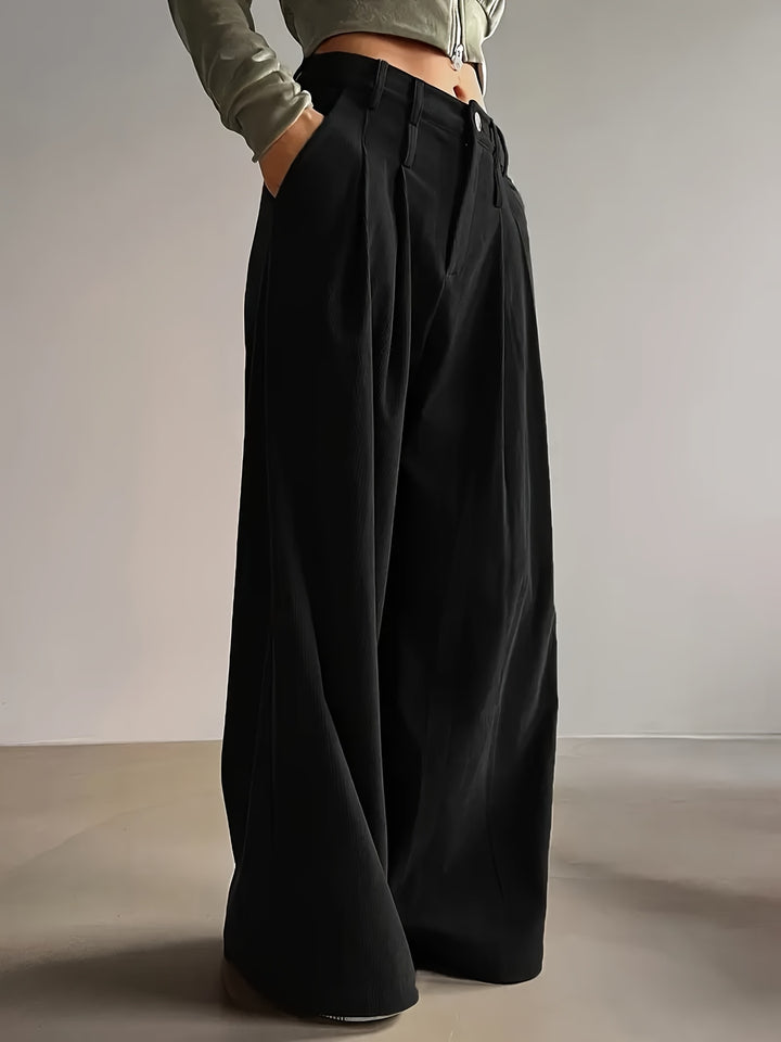 Harriet | Pleated Wide-Leg Pants