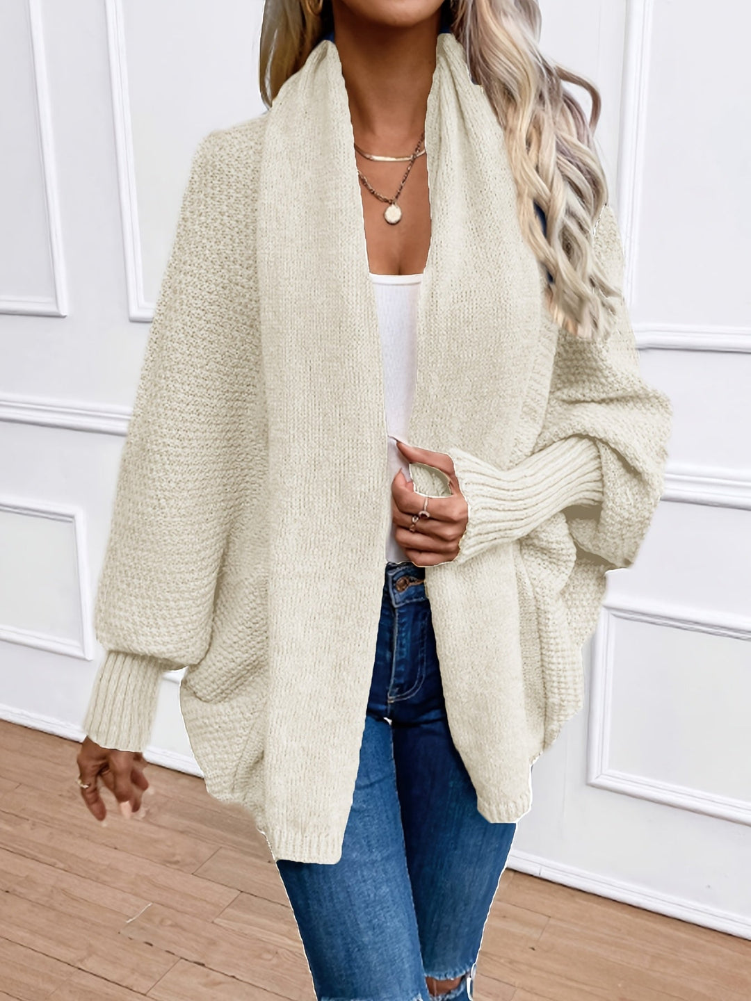 Rosalyn | Draped Shawl-Collar Cardigan