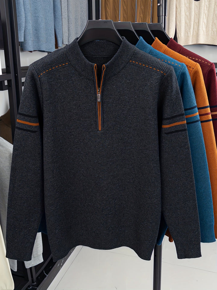 Malcolm | Half-Zip Knit Sweater