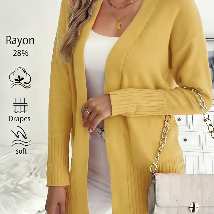Miriam | Open-Front Draped Cardigan