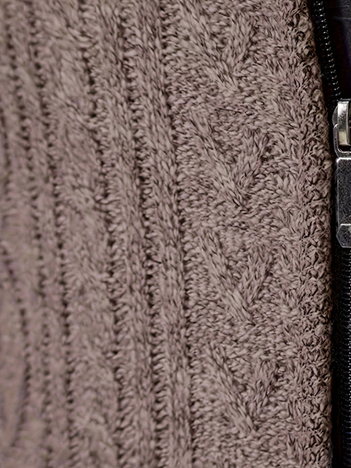 Warren | Textured Zip-Up Cardigan