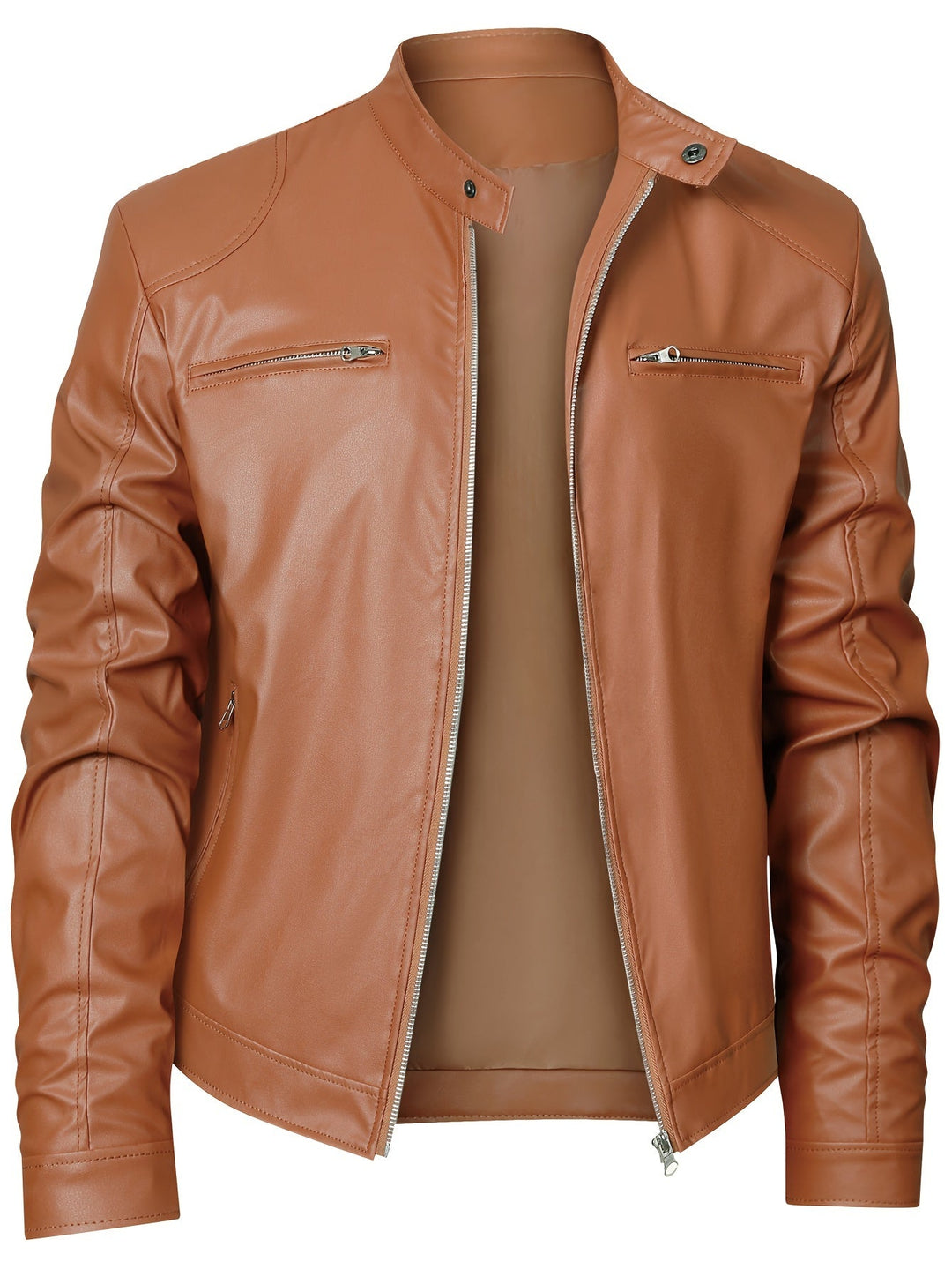Marcus | Stand-Collar Moto Jacket