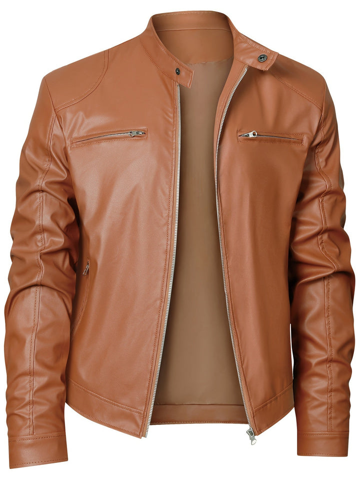Marcus | Stand-Collar Moto Jacket