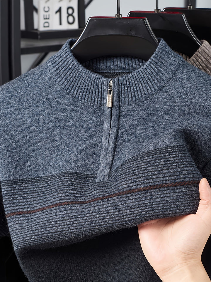 Gregory | Refined Half-Zip Sweater