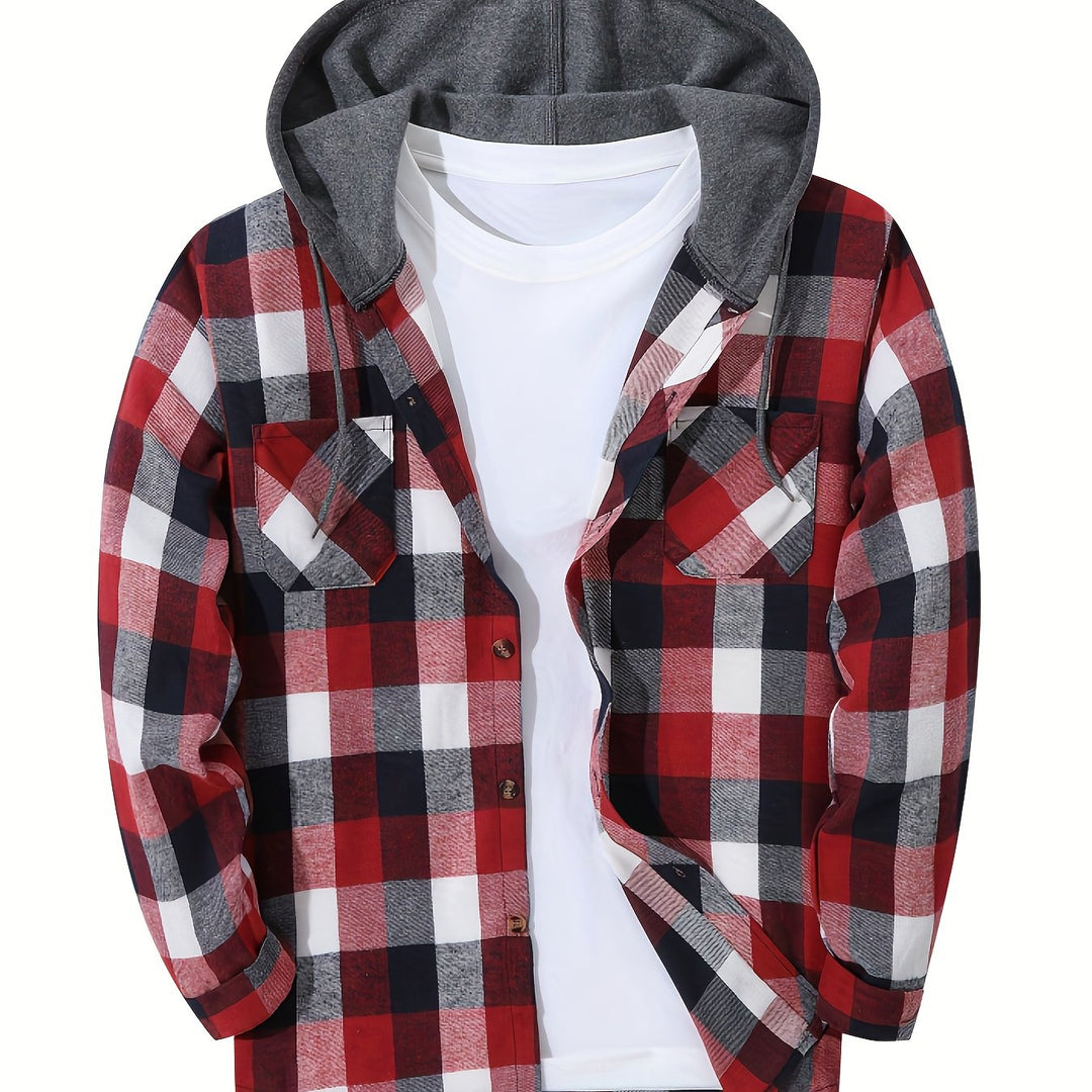 Rory | Rugged Hooded Button-Up Shirt