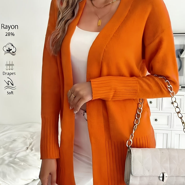 Miriam | Open-Front Draped Cardigan