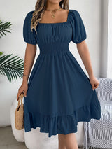 Melia | Stylish Puff Sleeves Dress