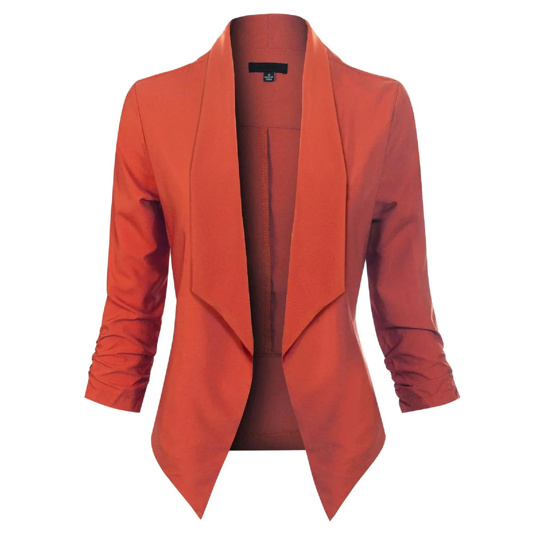 Vera | Open-Front Draped Blazer