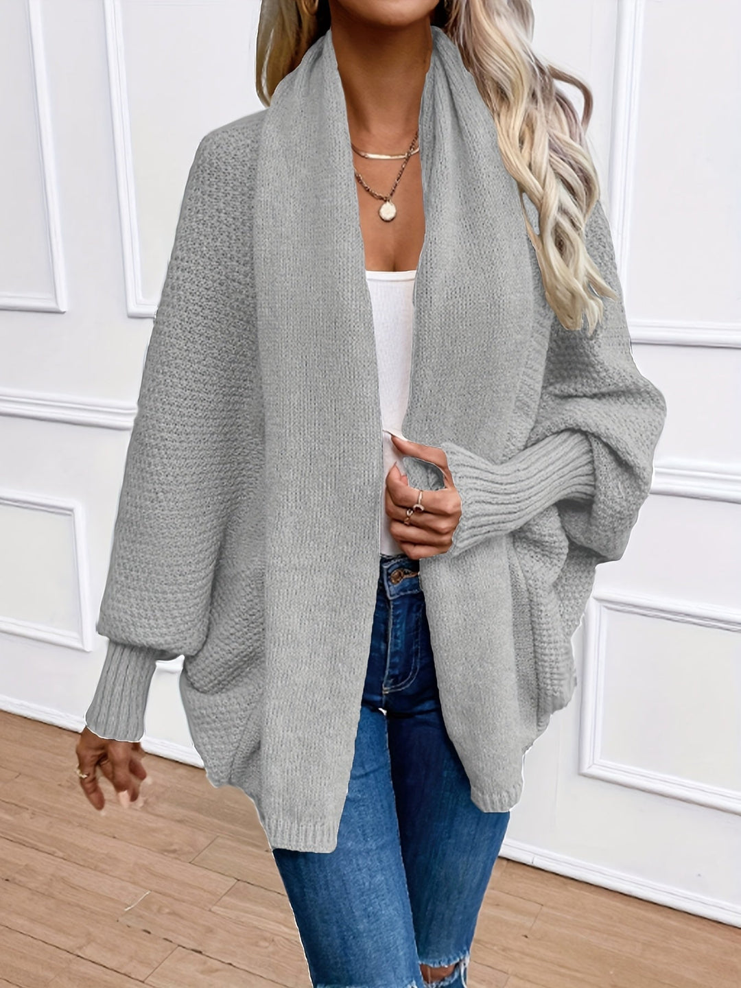 Rosalyn | Draped Shawl-Collar Cardigan