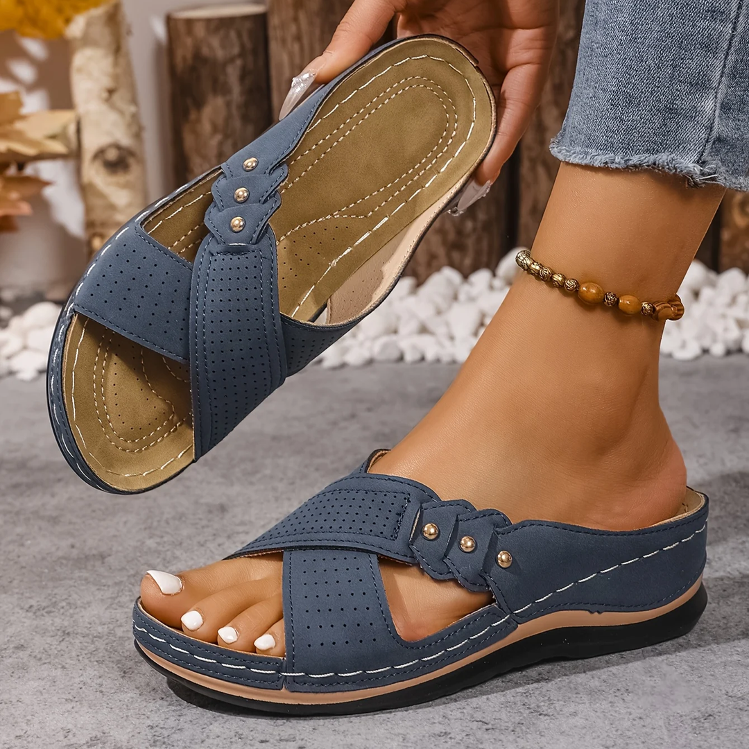 Clara | Comfort Cross-Strap Sandals
