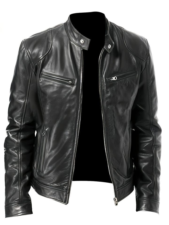 Crawford | Stand-Collar Moto Jacket