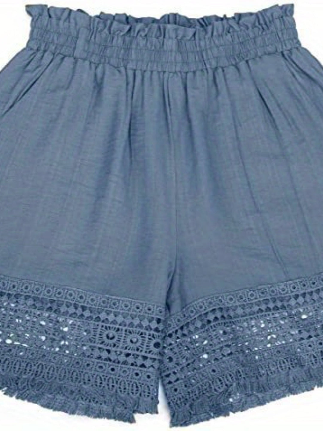 Lydia | Lace-Trim Relaxed Summer Shorts