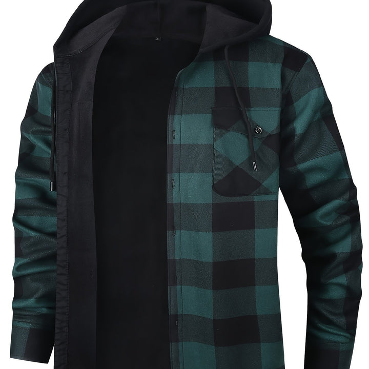 Dawson | Hooded Checked Shirt Jacket