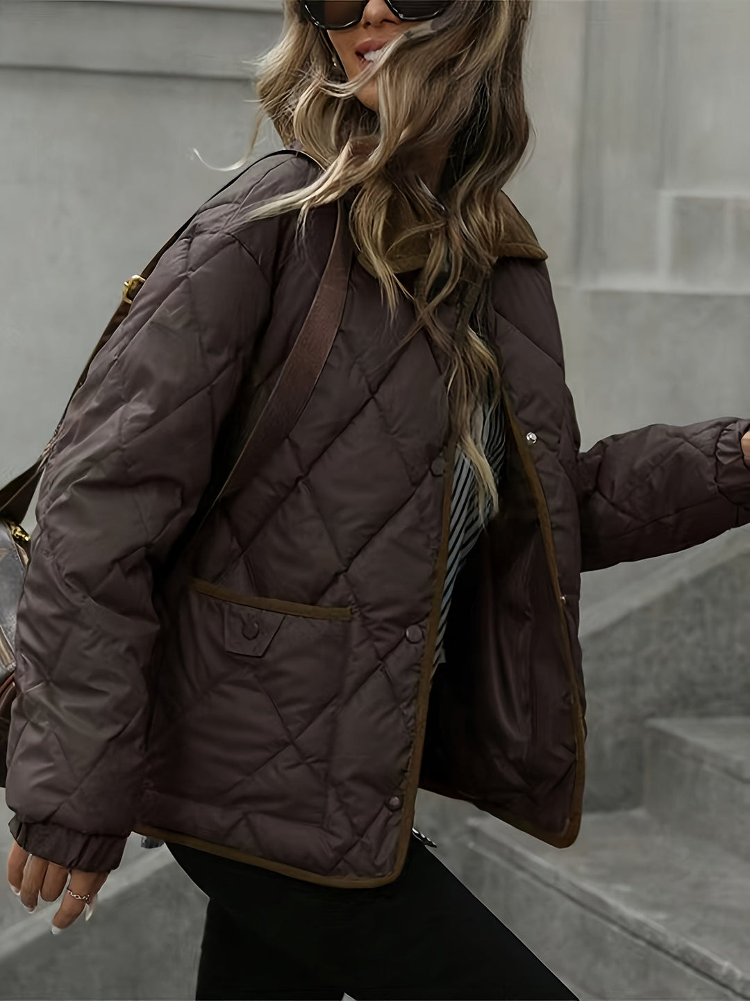 Rosalind | Quilted Diamond Padded Jacket