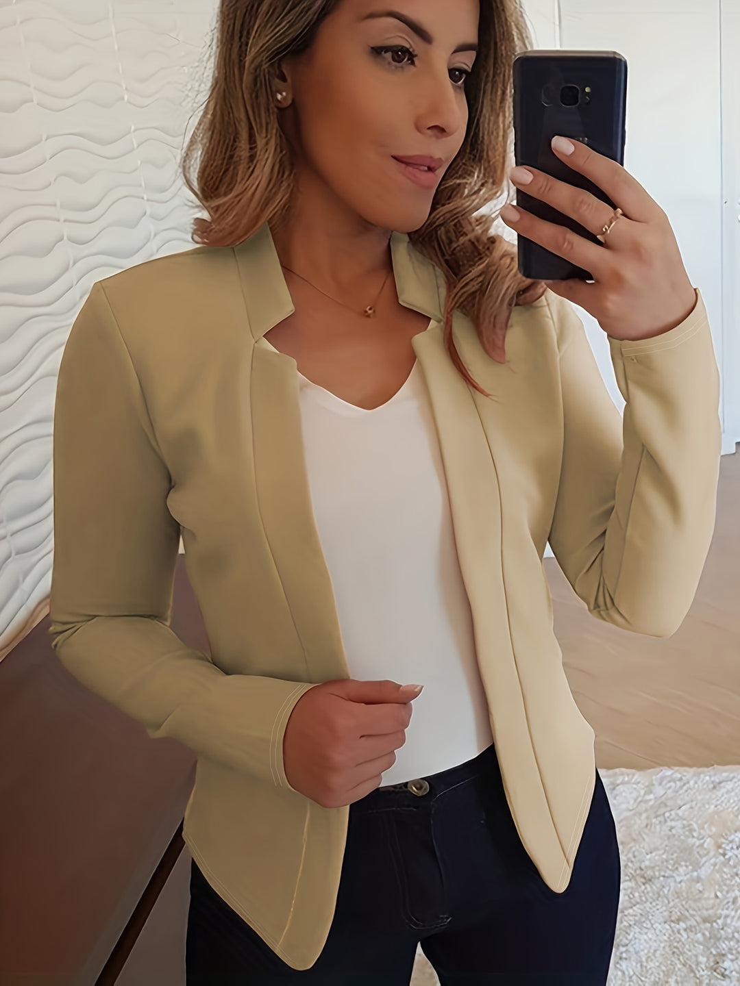Marguerite | Open Front Tailored Blazer