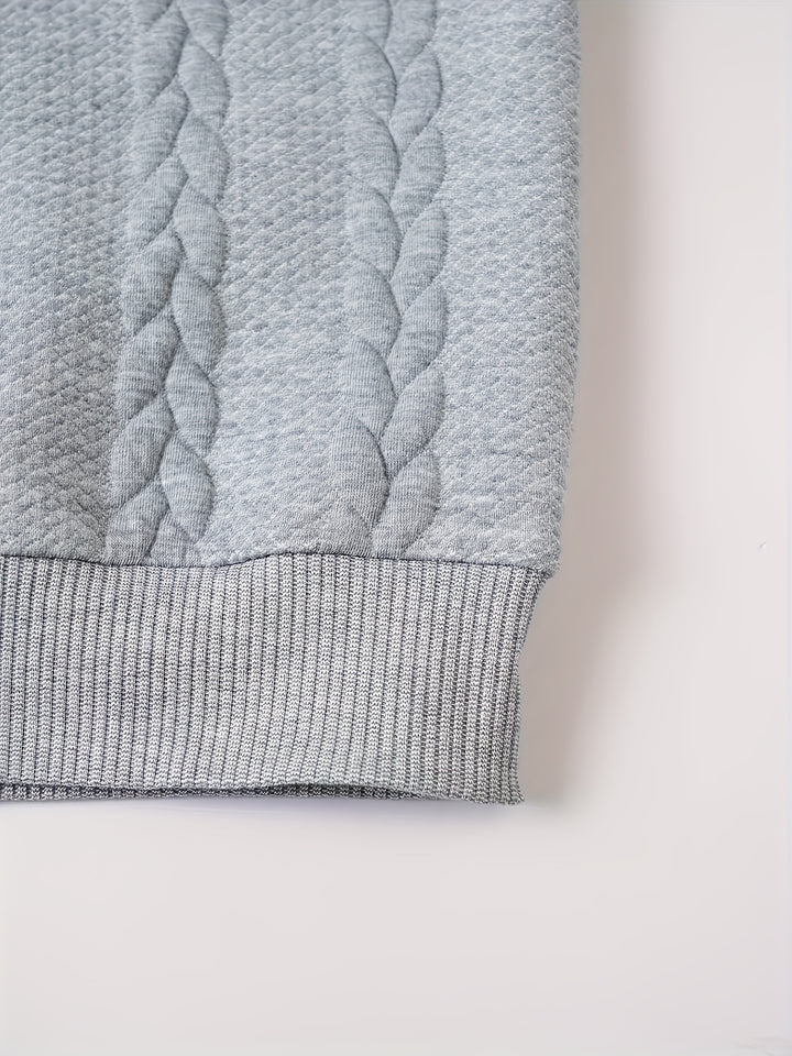 Cormac | Textured Mock-Neck Sweater