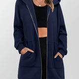 Sabina | Longline Zip-Up Hoodie