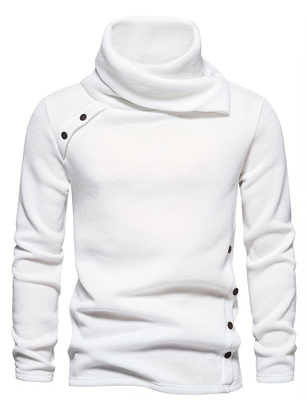 Marcus | Slouchy Cowl-Neck Button-Detail Sweater