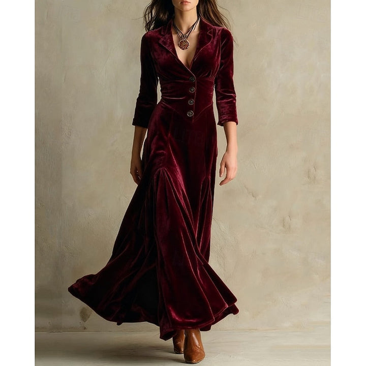 Marlena | Elegant Button-Front Maxi Dress