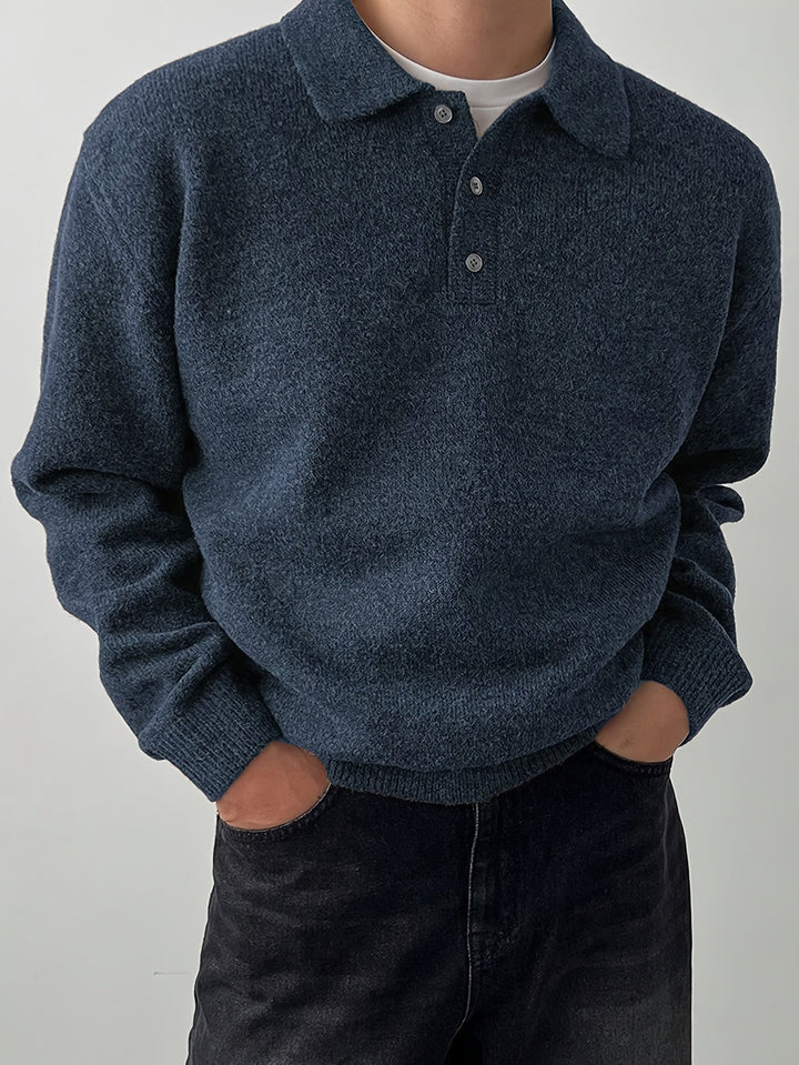 Rowan | Polo Collar Knit Sweater