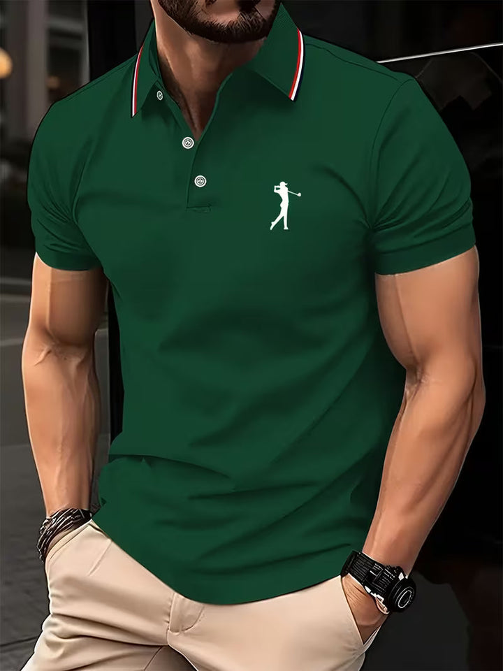 Crosby | Casual Short-Sleeve Golf Printed Shirt